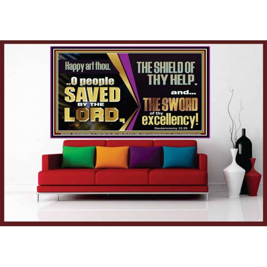 O PEOPLE SAVED BY THE LORD  Children Room Wall Portrait  GWOVERCOMER10699  