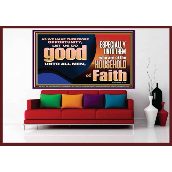 DO GOOD UNTO ALL MEN ESPECIALLY THE HOUSEHOLD OF FAITH  Church Portrait  GWOVERCOMER10707  