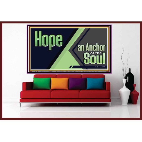 HOPE AN ANCHOR OF THE SOUL  Christian Paintings  GWOVERCOMER10762  