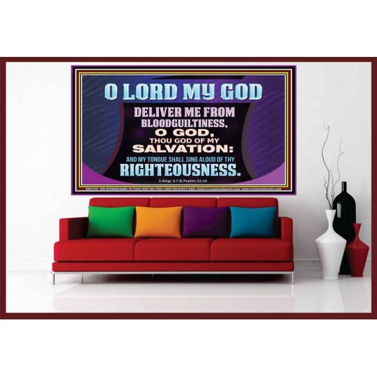 DELIVER ME FROM BLOODGUILTINESS  Religious Wall Art   GWOVERCOMER11741  
