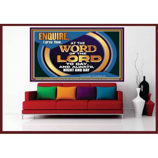 THE WORD OF THE LORD IS FOREVER SETTLED  Ultimate Inspirational Wall Art Portrait  GWOVERCOMER12035  