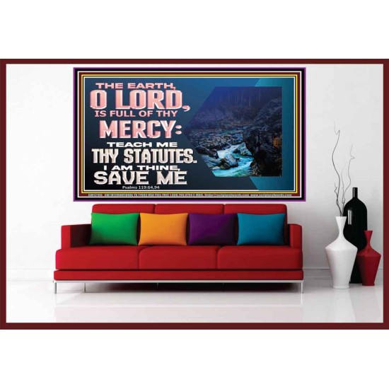 TEACH ME THY STATUTES AND SAVE ME  Bible Verse for Home Portrait  GWOVERCOMER12155  