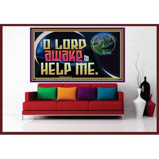 O LORD AWAKE TO HELP ME  Scriptures Décor Wall Art  GWOVERCOMER12697  