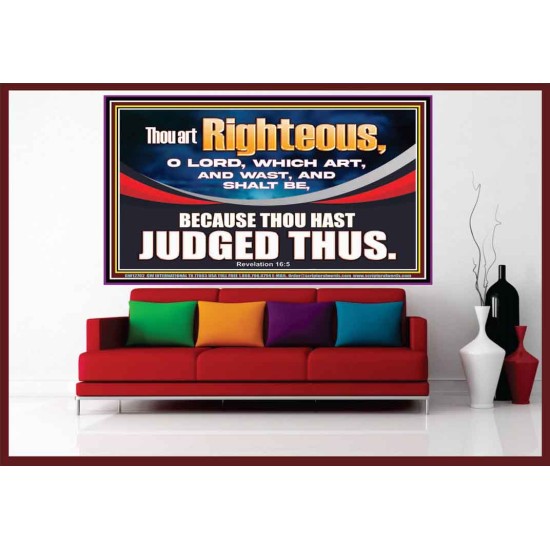 THOU ART RIGHTEOUS O LORD  Christian Portrait Wall Art  GWOVERCOMER12702  