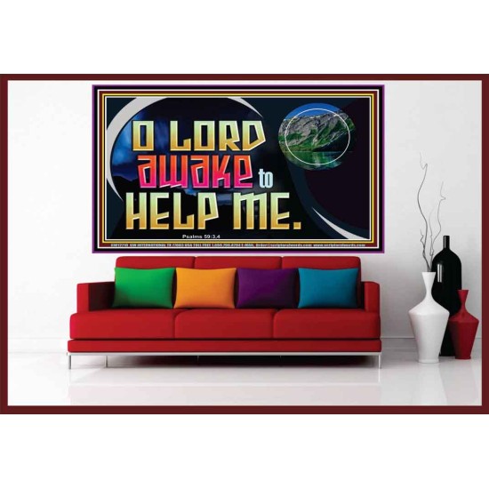 O LORD AWAKE TO HELP ME  Christian Quote Portrait  GWOVERCOMER12718  