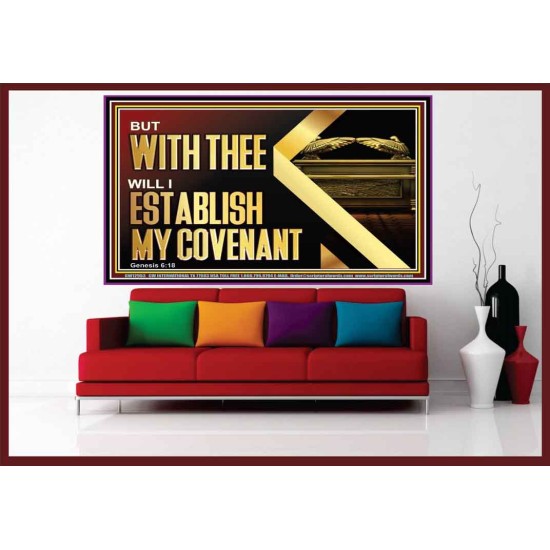 WITH THEE WILL I ESTABLISH MY COVENANT  Bible Verse Wall Art  GWOVERCOMER12953  