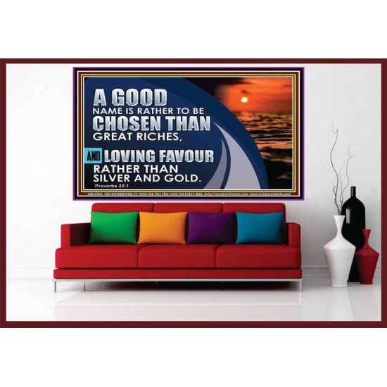 LOVING FAVOUR RATHER THAN SILVER AND GOLD  Christian Wall Décor  GWOVERCOMER12955  