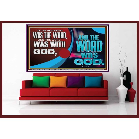 THE WORD OF LIFE THE FOUNDATION OF HEAVEN AND THE EARTH  Ultimate Inspirational Wall Art Picture  GWOVERCOMER12984  