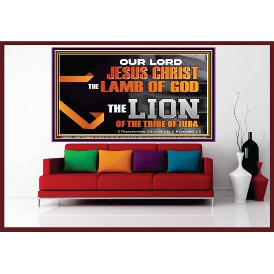 THE LION OF THE TRIBE OF JUDA CHRIST JESUS  Ultimate Inspirational Wall Art Portrait  GWOVERCOMER12993  