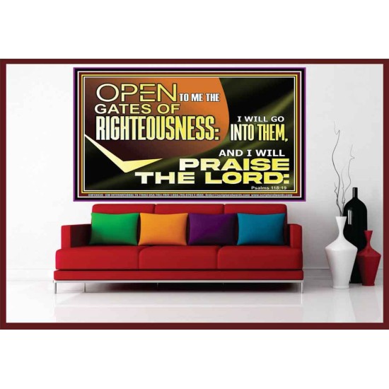 OPEN TO ME THE GATES OF RIGHTEOUSNESS  Children Room Décor  GWOVERCOMER13036  