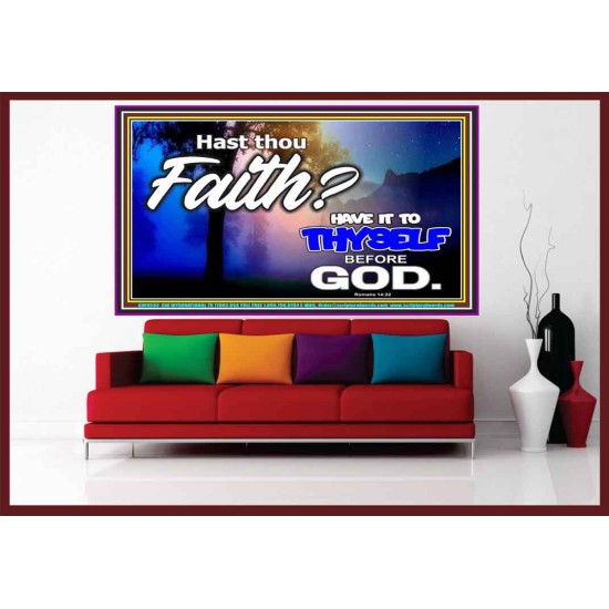 THY FAITH MUST BE IN GOD  Home Art Portrait  GWOVERCOMER9593  