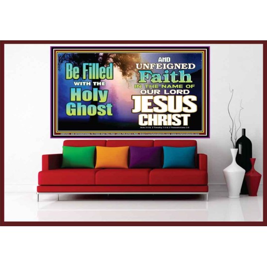 BE FILLED WITH THE HOLY GHOST  Large Wall Art Portrait  GWOVERCOMER9793  