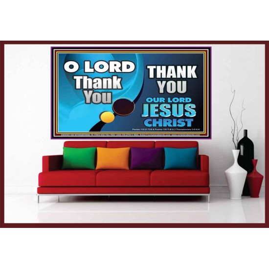 THANK YOU OUR LORD JESUS CHRIST  Custom Biblical Painting  GWOVERCOMER9907  