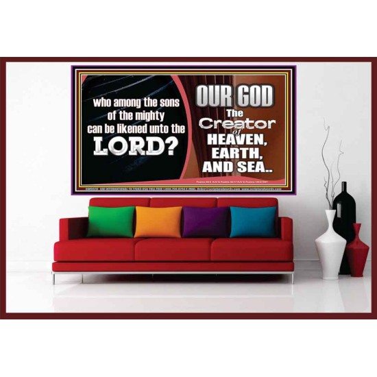 WHO CAN BE LIKENED TO OUR GOD JEHOVAH  Scriptural Décor  GWOVERCOMER9978  