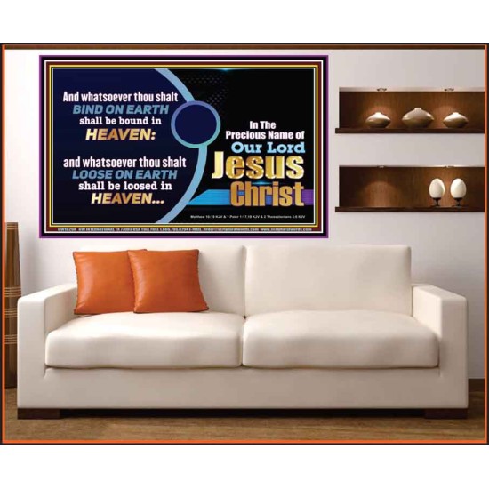 WHATSOEVER THOU SHALT BIND ON EARTH  Custom Wall Art  GWOVERCOMER10298  