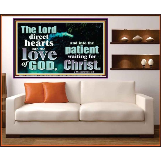 DIRECT YOUR HEARTS INTO THE LOVE OF GOD  Art & Décor Portrait  GWOVERCOMER10327  