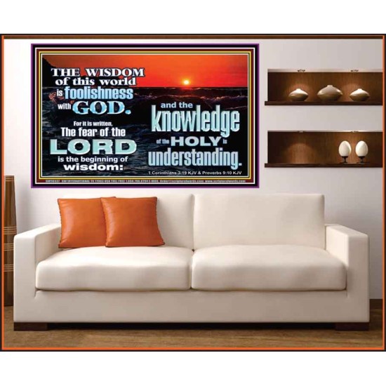 THE FEAR OF THE LORD BEGINNING OF WISDOM  Inspirational Bible Verses Portrait  GWOVERCOMER10337  