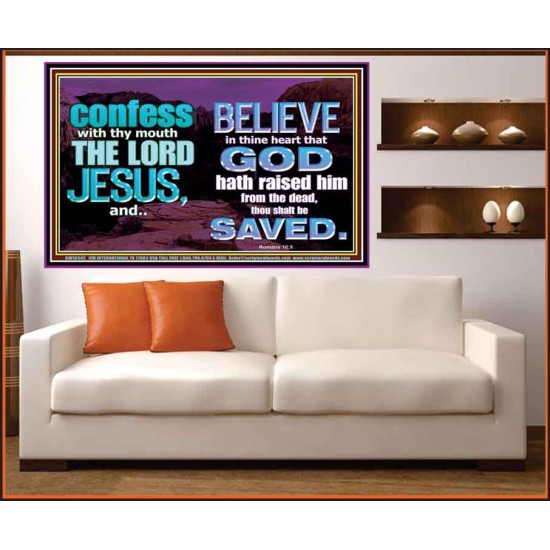 IN CHRIST JESUS IS ULTIMATE DELIVERANCE  Bible Verse for Home Portrait  GWOVERCOMER10343  