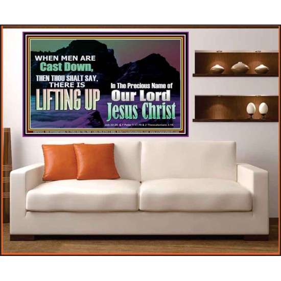 THOU SHALL SAY LIFTING UP  Ultimate Inspirational Wall Art Picture  GWOVERCOMER10353  