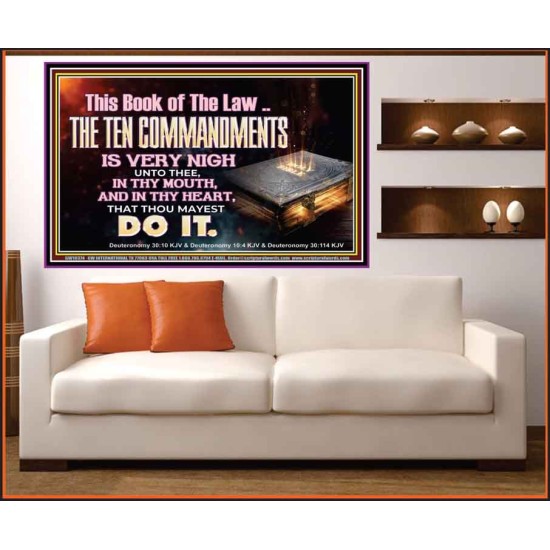 KEEP THE TEN COMMANDMENTS FERVENTLY  Ultimate Power Portrait  GWOVERCOMER10374  