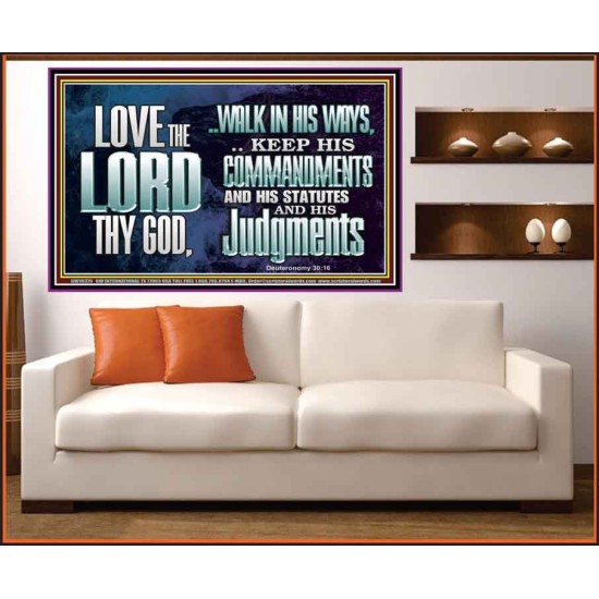 WALK IN ALL THE WAYS OF THE LORD  Righteous Living Christian Portrait  GWOVERCOMER10375  