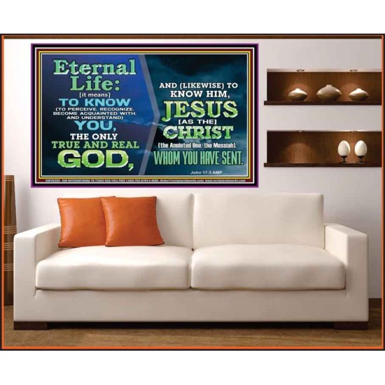 ETERNAL LIFE IS TO KNOW AND DWELL IN HIM CHRIST JESUS  Church Portrait  GWOVERCOMER10395  