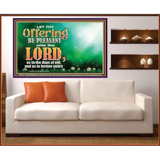 LET THY OFFERING BE PLEASANT UNTO THE LORD  Eternal Power Portrait  GWOVERCOMER10421  