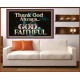 THANK GOD ALWAYS GOD IS FAITHFUL  Scriptures Wall Art  GWOVERCOMER10435  