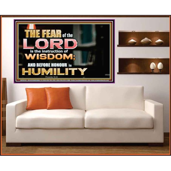 BEFORE HONOUR IS HUMILITY  Scriptural Portrait Signs  GWOVERCOMER10455  