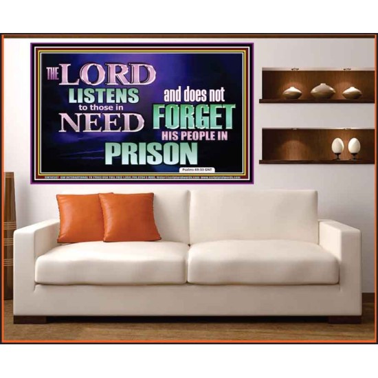 THE LORD NEVER FORGET HIS CHILDREN  Christian Artwork Portrait  GWOVERCOMER10507  