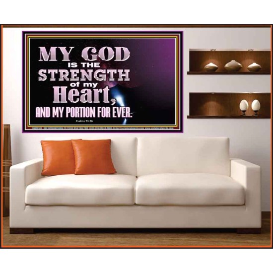 JEHOVAH THE STRENGTH OF MY HEART  Bible Verses Wall Art & Decor   GWOVERCOMER10513  