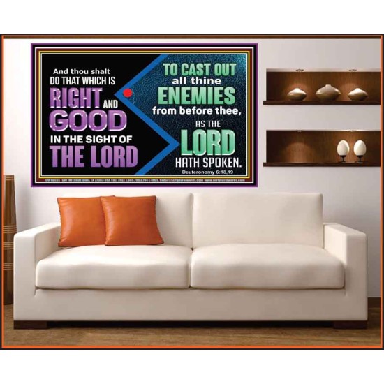 DO THAT WHICH IS RIGHT AND GOOD IN THE SIGHT OF THE LORD  Righteous Living Christian Portrait  GWOVERCOMER10533  