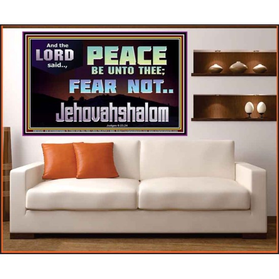 JEHOVAHSHALOM PEACE BE UNTO THEE  Christian Paintings  GWOVERCOMER10540  