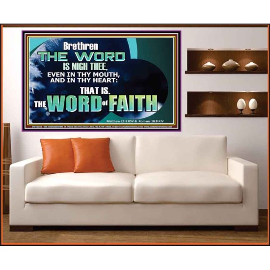THE WORD IS NIGH THEE  Christian Quotes Portrait  GWOVERCOMER10555  