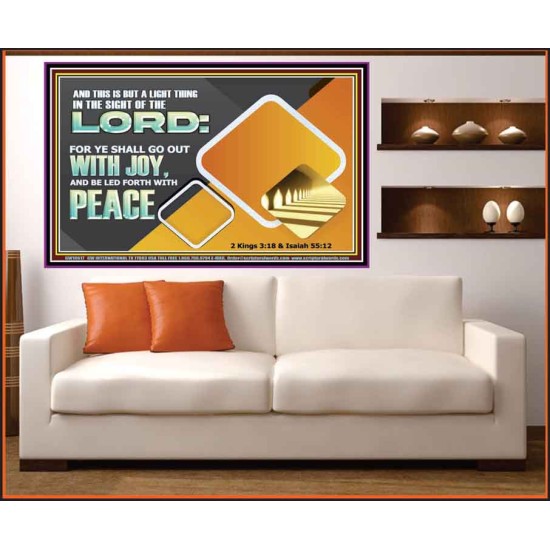 GO OUT WITH JOY AND BE LED FORTH WITH PEACE  Custom Inspiration Bible Verse Portrait  GWOVERCOMER10617  