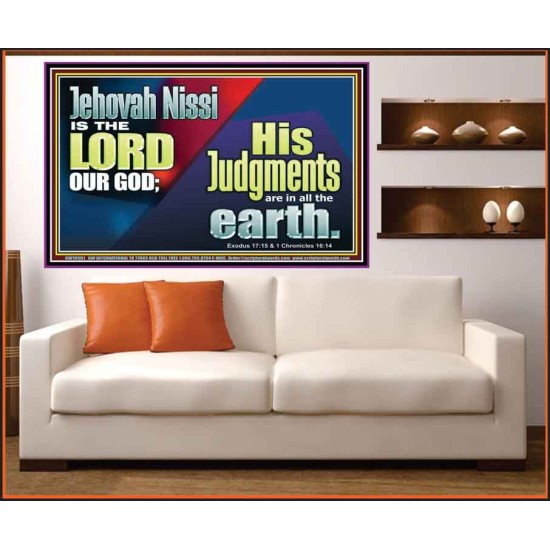 JEHOVAH NISSI IS THE LORD OUR GOD  Sanctuary Wall Portrait  GWOVERCOMER10661  