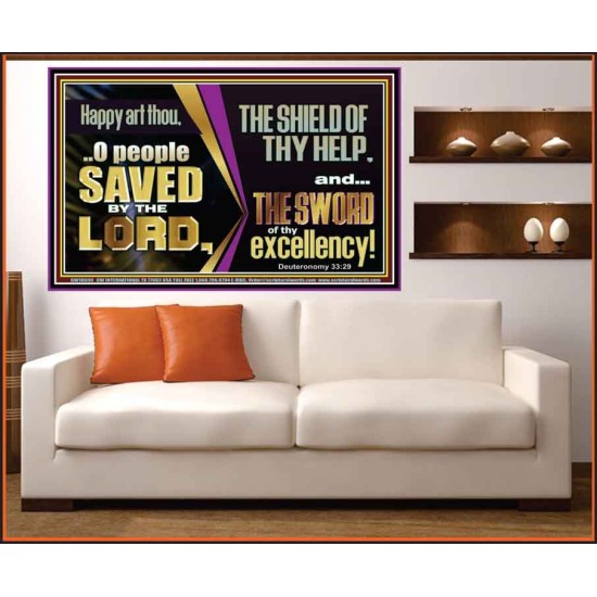 O PEOPLE SAVED BY THE LORD  Children Room Wall Portrait  GWOVERCOMER10699  