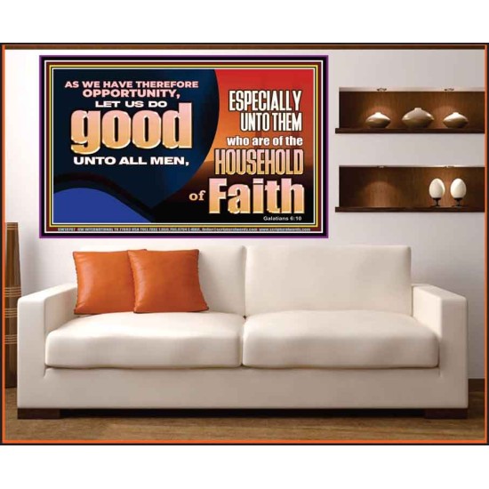 DO GOOD UNTO ALL MEN ESPECIALLY THE HOUSEHOLD OF FAITH  Church Portrait  GWOVERCOMER10707  