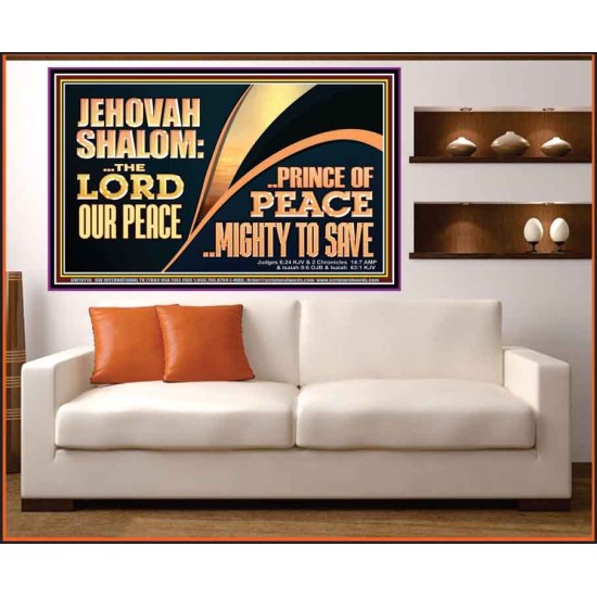 JEHOVAHSHALOM THE LORD OUR PEACE PRINCE OF PEACE  Church Portrait  GWOVERCOMER10716  