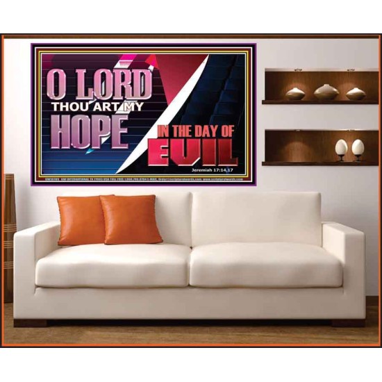 O LORD THAT ART MY HOPE IN THE DAY OF EVIL  Christian Paintings Portrait  GWOVERCOMER10791  