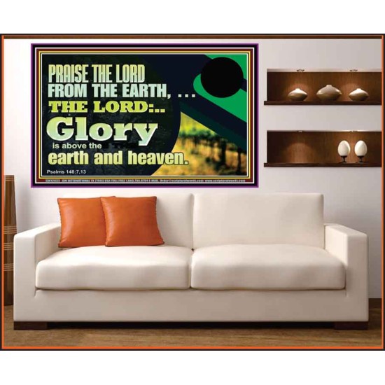 PRAISE THE LORD FROM THE EARTH  Children Room Wall Portrait  GWOVERCOMER12033  