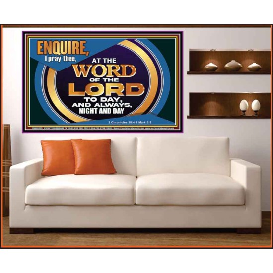 THE WORD OF THE LORD IS FOREVER SETTLED  Ultimate Inspirational Wall Art Portrait  GWOVERCOMER12035  