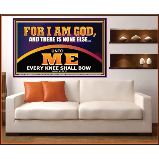 UNTO ME EVERY KNEE SHALL BOW  Scripture Wall Art  GWOVERCOMER12176  