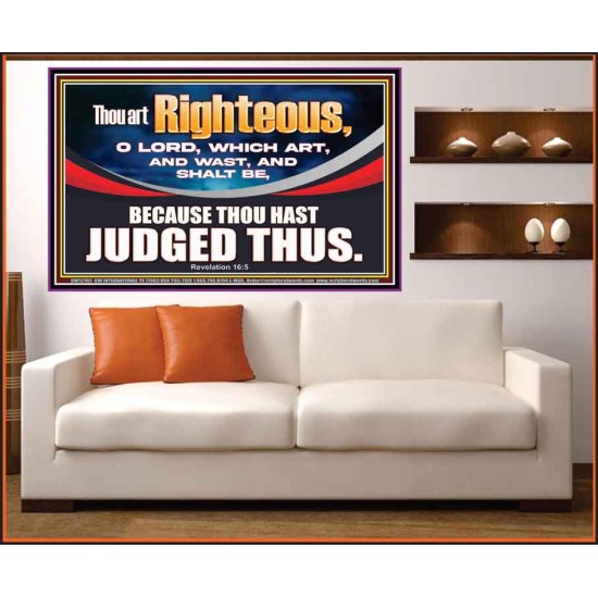 THOU ART RIGHTEOUS O LORD  Christian Portrait Wall Art  GWOVERCOMER12702  