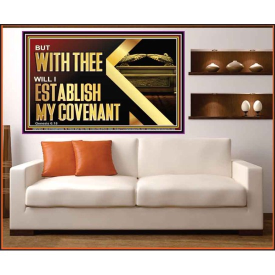 WITH THEE WILL I ESTABLISH MY COVENANT  Bible Verse Wall Art  GWOVERCOMER12953  