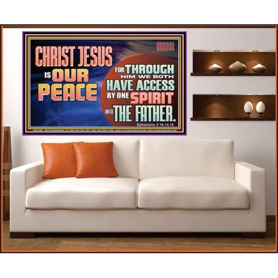 CHRIST JESUS IS OUR PEACE  Christian Paintings Portrait  GWOVERCOMER12967  