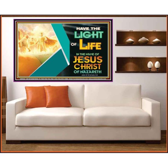 THE LIGHT OF LIFE OUR LORD JESUS CHRIST  Righteous Living Christian Portrait  GWOVERCOMER9552  