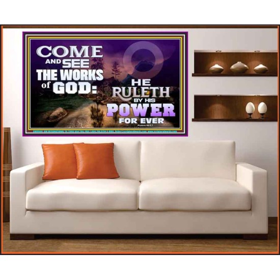 COME AND SEE THE WORKS OF GOD  Scriptural Prints  GWOVERCOMER9600  