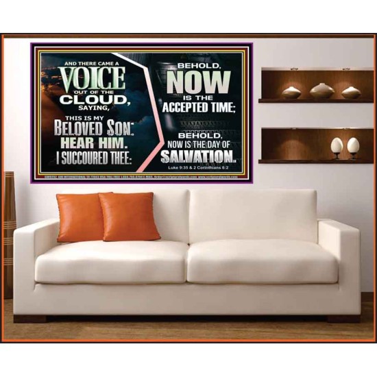 A VOICE OF OUT OF THE CLOUD  Business Motivation Décor Picture  GWOVERCOMER9792  