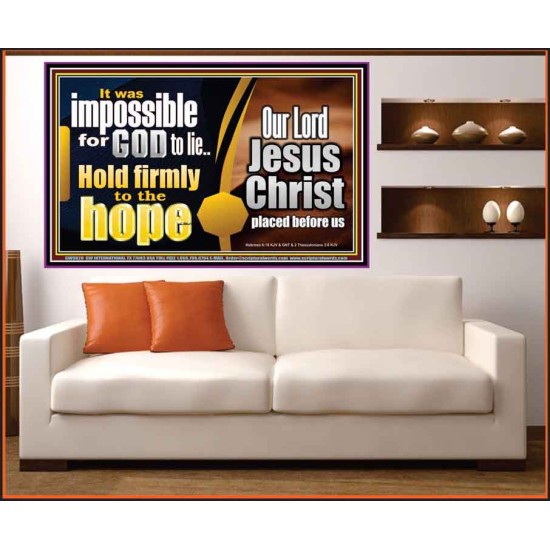 GOD NEVER LIE ONLY BELIEVE  Art & Wall Décor  GWOVERCOMER9820  